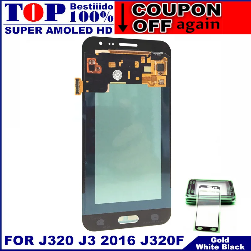 Для Samsung Galaxy AMOLED J3 2016 J320 J320F J320H J320FN ЖК-дисплей кодирующий преобразователь