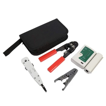 

Hot Sale Network Tool Kit, RJ45 RJ11 LAN Network Tool Set Kit for Network Cable Repair