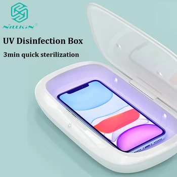 

Nillkin Mobile Phone Sterilizer Cleaner Box Quick UV Disinfection Sterilization Eliminate Germs 99.5% UVC LED