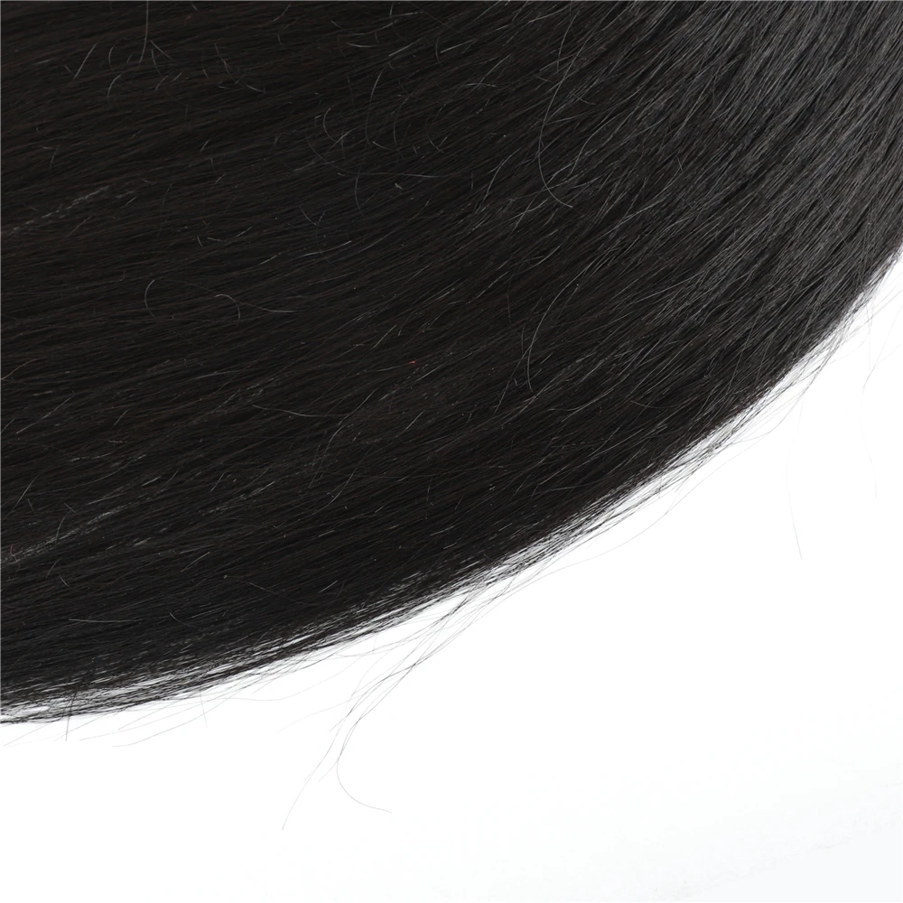 Человеческие волосы, прямые волосы, пряди, натуральный цвет, 24 дюйма, 200 г, 4 пряди/упаковка, синтетические волосы для наращивания, все в одной упаковке, вплетаемые волосы