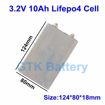 

GTK 3.2v 10ah lifepo4 battery 10ah 3.2v 30A discharge 10000mah cell aluminium case for 12v 10ah battery DIY pack power tools