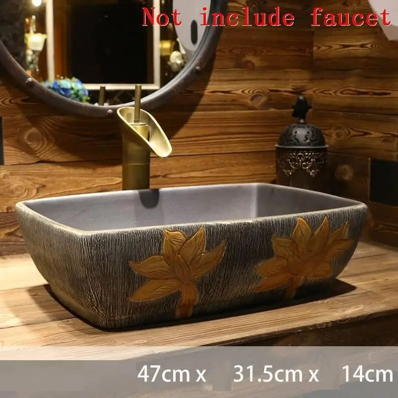Number 2 Salle De Bain Black Wasbak Vanity Fregadero Lavandino Bagno Banyo Waschtisch Cuba Banheiro раковина для ванной Lavabo умывальник - Цвет: Number 2