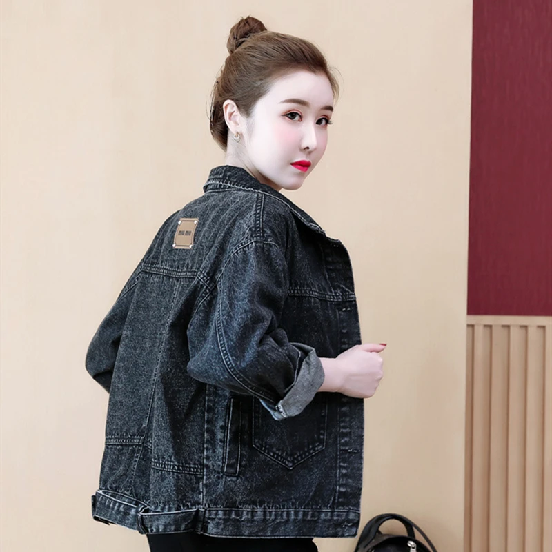 

Jacket Korean Style Women 2020 Plus Size Black Jeans Jackets Womens Clothing Coat Short Spring Autumn Streetwear Outwear Coats