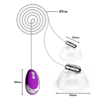 Nipple Sucker Vibrator Tongue Lick Nipple Suction Cups Vibrator Electric Breast Pump Breast Enlarge Massager Sex Toy for Woman 2