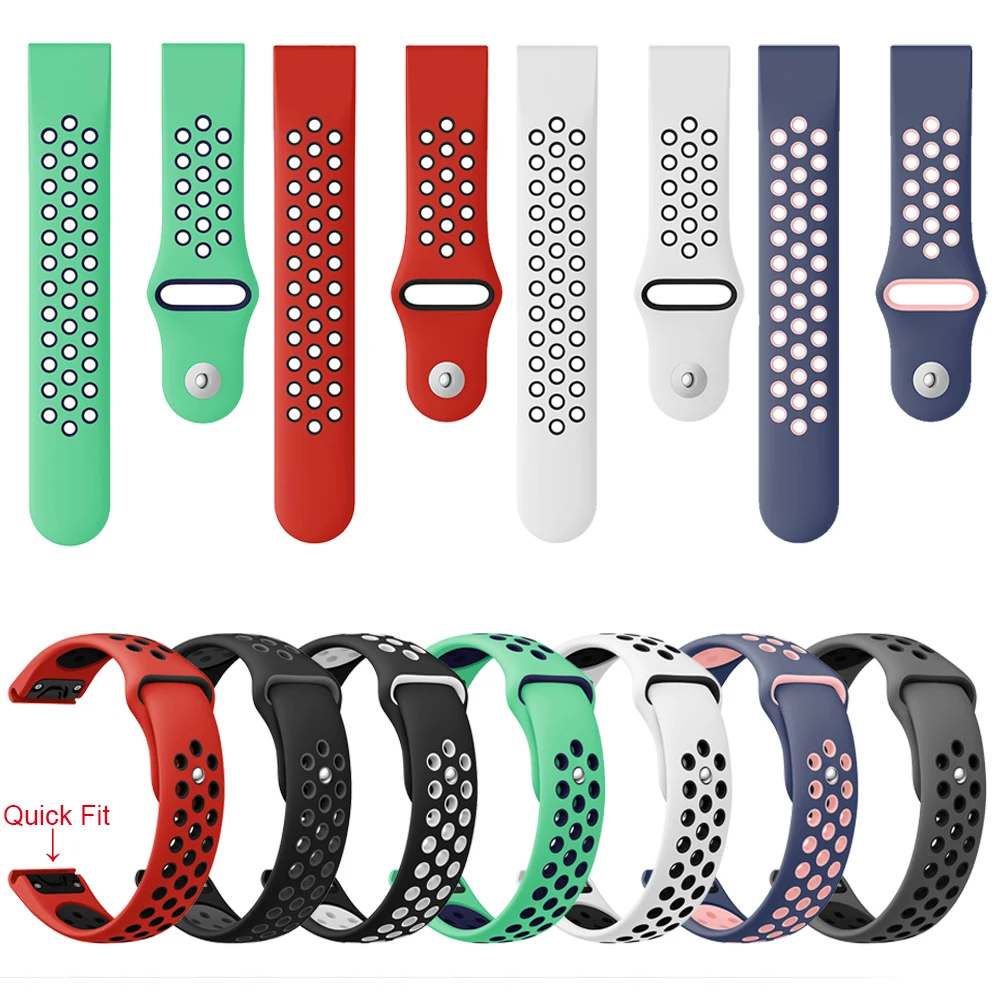 

22mm Soft Sports Silicone Watchband for Garmin Forerunner 945 Quick Release Strap Band for Garmin forerunner 935 Watch Bracelet