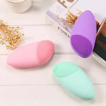 

Facial Cleansing Brush - Silicone Face Brush - Face Massager -Gentle Exfoliation and Sonic Cleansing for All Skin Types