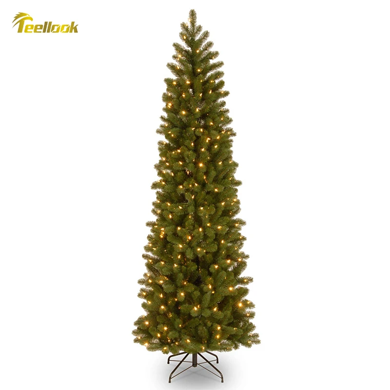 Teellook 1 2m 3 0m新しい鉛筆クリスマスツリーledクリスマスホテルモール家の装飾 Trees Aliexpress