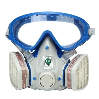 

Full Face Gas Mask Respirator Chemical Gas Mask Respirator Paint Pesticide Spray Silicone Filter Lab Cartridge Welding 2020