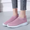 Women Shoes Plus Size Sneakers Women Breathable Mesh Sports Shoes Female Slip On Platform Sneakers White Knit Sock Shoes Casual ► Photo 2/6