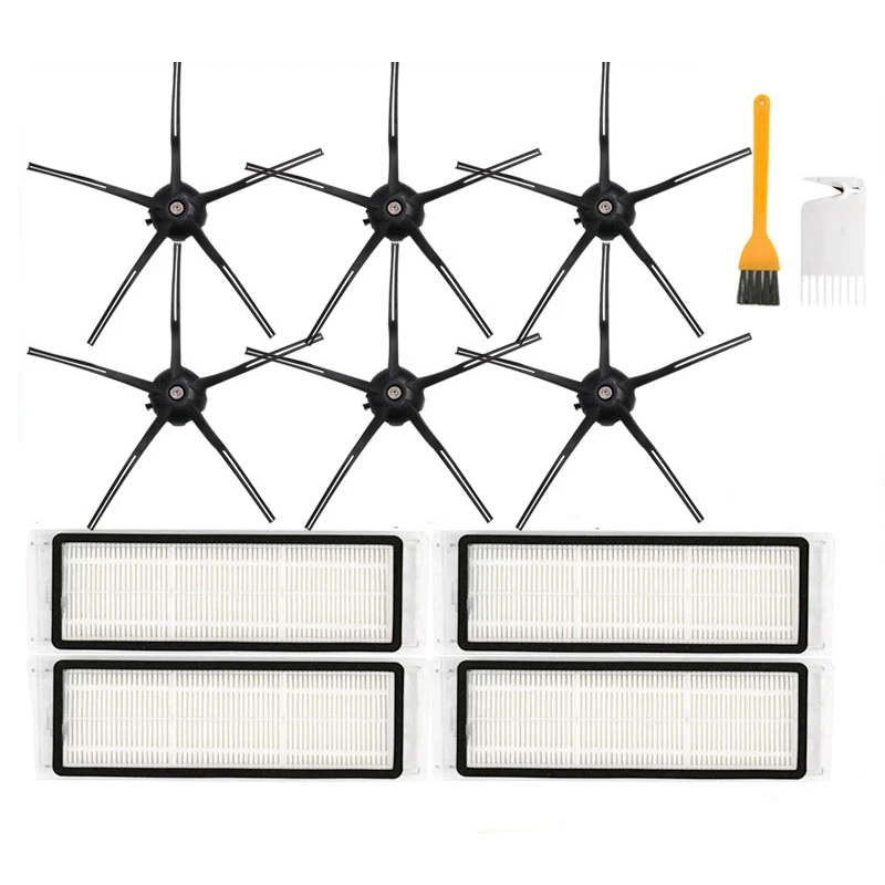 

-All Sets Main Brush Side Brush HEPA Filter Replacement for Xiaomi Roborock S6 S6 Pure S6 MaxV Vacuum Cleaner Parts