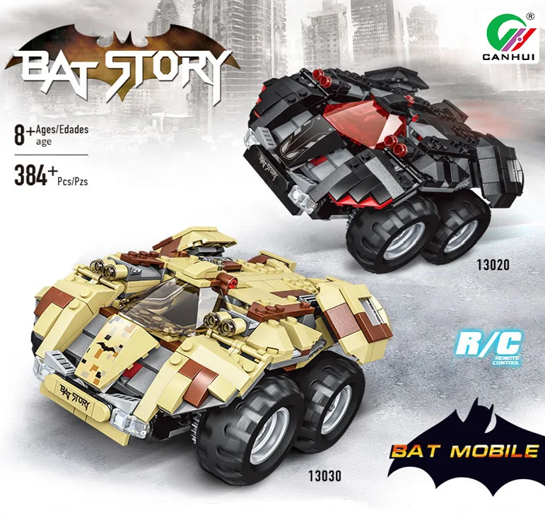 

13030diy Assembly Electric Bat Ejection Car 2.4G Four-Way Remote Control Assembled Building Blocks Remote Control Toy