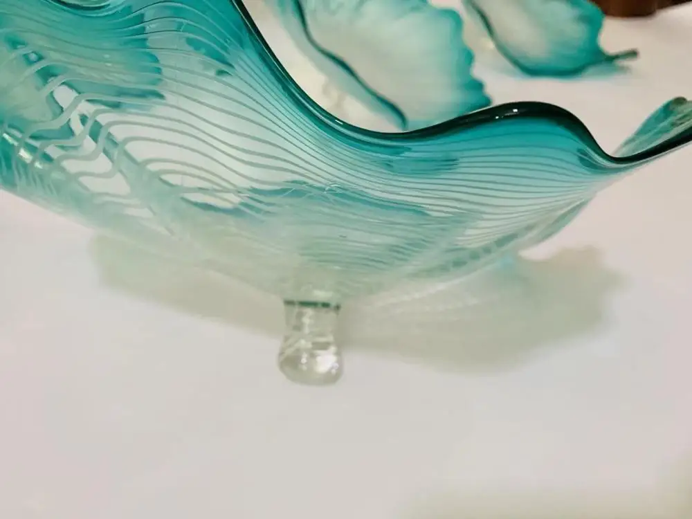 뜨거운 판매 유리 벽 장식 플레이트 불어 유리 벽 아트 맞춤형 플레이트