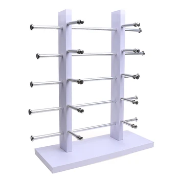

White Wooden Sunglasses Eye Glasses Rack Display Stand Organizer 3/4/5/6-Layer