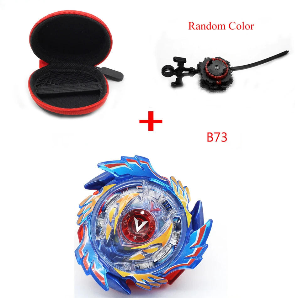 Топ Beyblade Burst B145 B144 с средство для запуска Beyblade сумка для гироскопа Bey Fusion Bayblade спиннинг Топ подарок на день рождения игрушка - Цвет: b73With Launcher