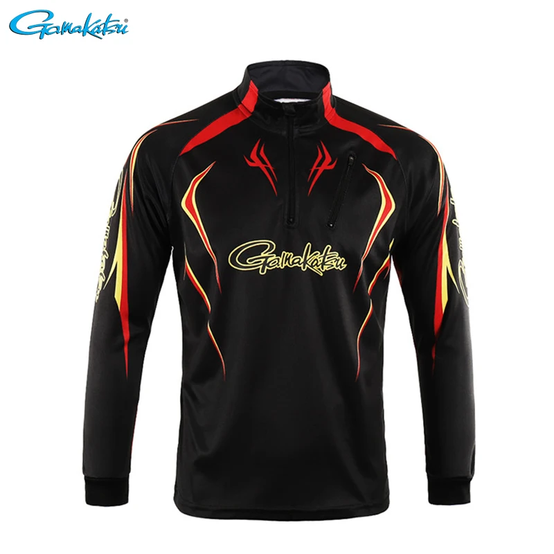 

2020 New Gamakatsu Fishing Clothing Sport Outdoor Long Sleeve Hiking Shirts Profesional Quick Dry Sun Anti-UV Camping Clothes