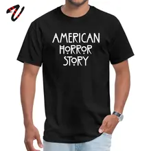 American Horror Story логотип artworknegru черные футболки Высокое качество Лето хлопковая Футболка с круглым вырезом мужские Футболки футболка