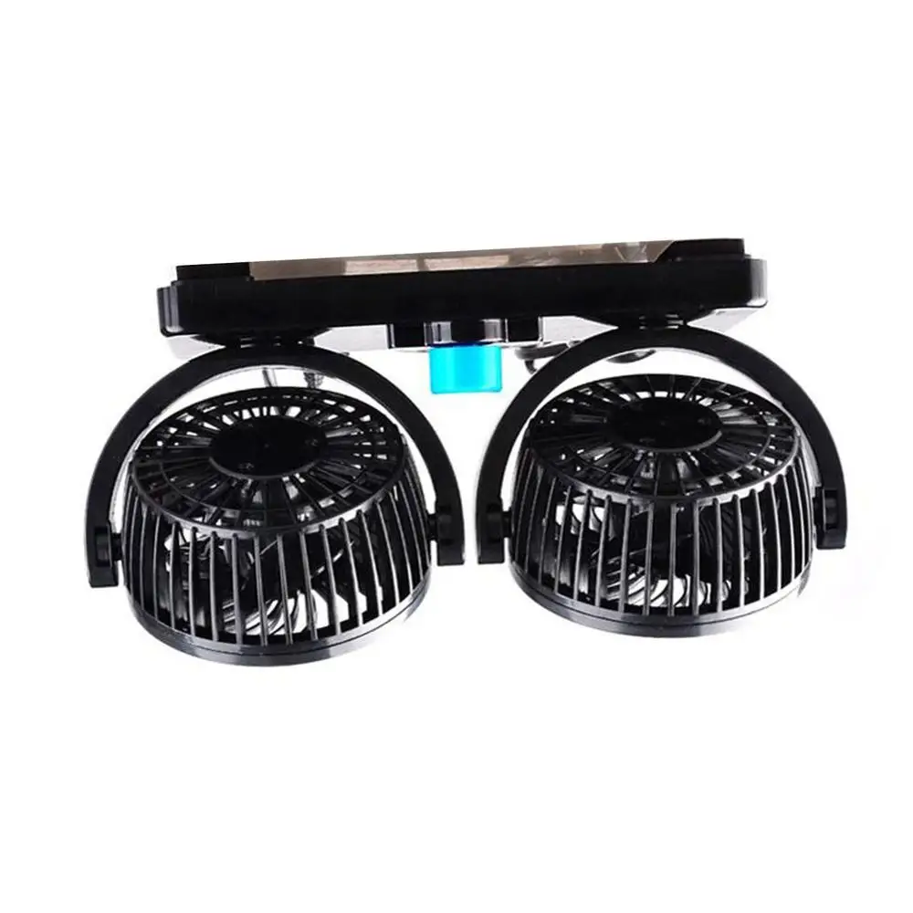 12 V/24 V Dual Head охлаждающий Осциллирующий на заднем сиденье Вентиляционный воздух вентилятор грузовик воздушный вентилятор Регулируемый охладитель Вентилятор охлаждения