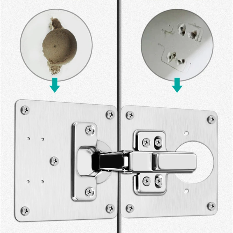 Stainless Steel Hinge Repair Plate Collapsible Hinger For Cabinet Furniture Drawer Window Door Hinges Home Hardware | Обустройство