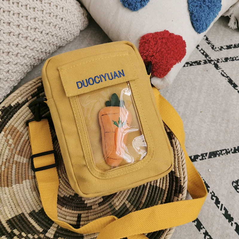 Мини морковная сумка duociyuan сумки через плечо для женщин Холщовая Сумка 2019