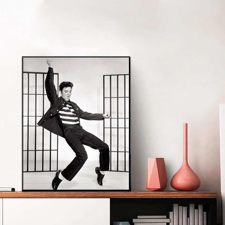 Классический танцор Элвиса Пресли Печать на холсте Настенная картина для гостиной украшение дома плакаты и принты