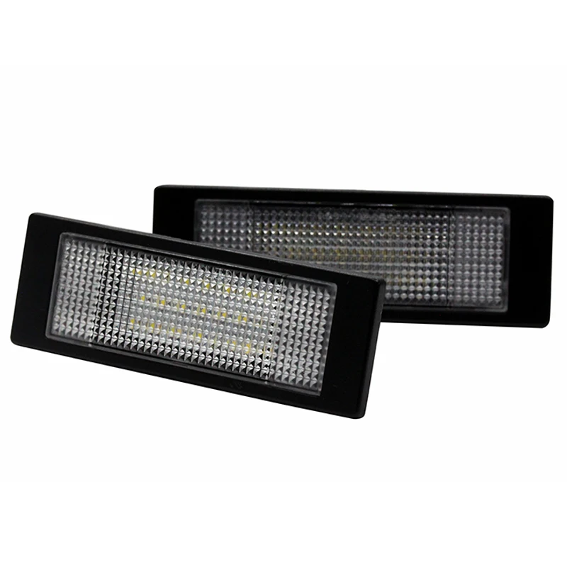2pcs/set Error Free Car License Plate Led Light Lamp 12v White 6000k