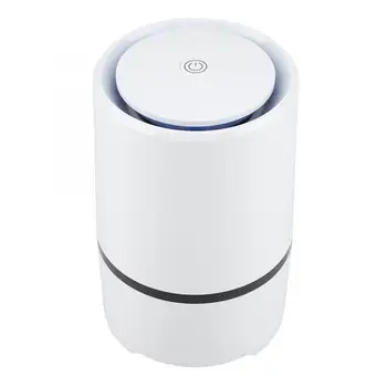 

USB Air Purifier Hepa and Active Carbon Filters Odor Allergies Eliminator for Home Office Dust Oxygen Machine