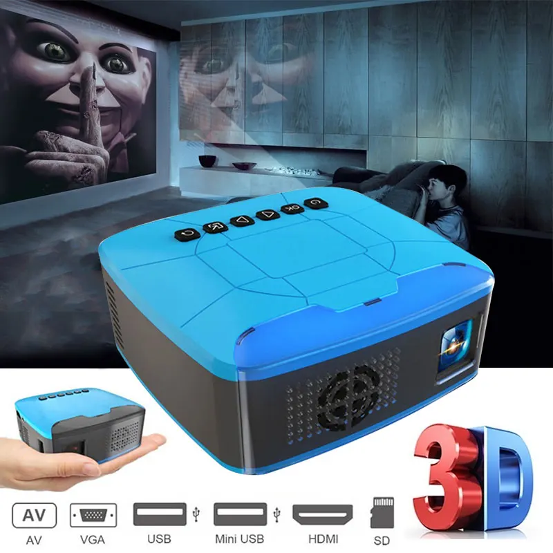 

U20 mini palm projector USB HDMI AV video portable projector home theater movie projector Projector for Home Cinema