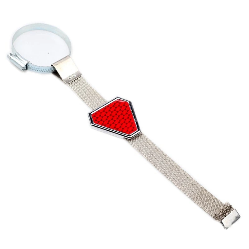 

1PCS Vehicle Car Anti- Static Metal Strap Ground Wire Safety Chain Vehicle Warning Reflective Triangle Electrostatic Strip
