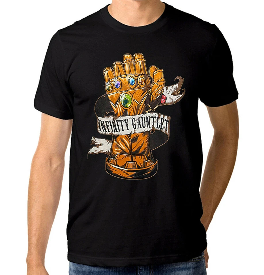 Thanos Infinity Gauntlet T-Shirt Avengers War Marvel Shirt All Sizes Custom Graphic Tees Tee |