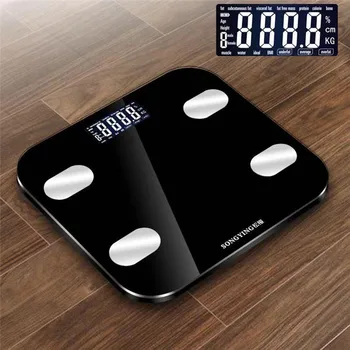 

0.2-150KG Smart Digital Weight Scale Bathroom Scale Body Fat Scale LCD Calorie Muscle Body Bathroom Weighing Scale XNC