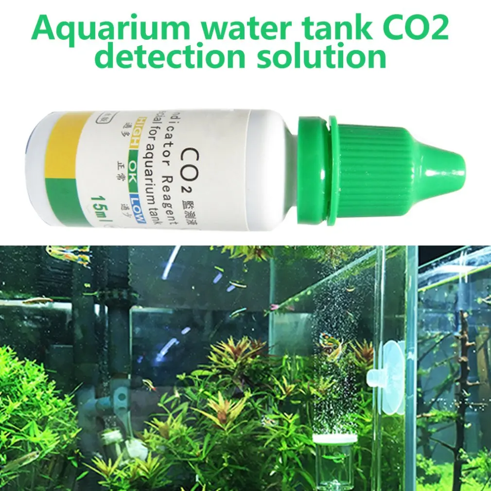 Аквариумный резервуар для воды раствор с индикатором CO2 аквариумный жидкости