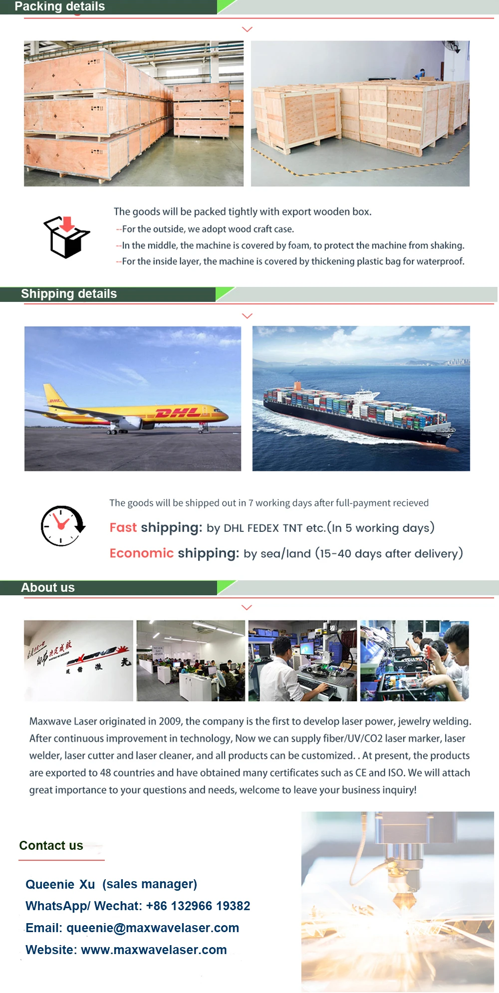 Shipping details