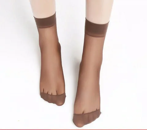10 Pairs Hot Sale! Women Stockings Summer Thin Silk Transparent Sexy Ankle Nylon Female Stockings Women Socks support socks for women