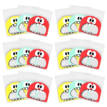 

400pcs Exquisite Self-adhesive Packing Bag Cookie Bag Wrapping Bag Biscuit Bag Wrapping Bag Biscuits Pouch for Party