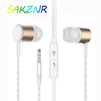 

Super Bass Wired Earphone 3.5mm Sport Crack Headset Earbud with Microphone Hands Free For iPhone iPod MP3 player