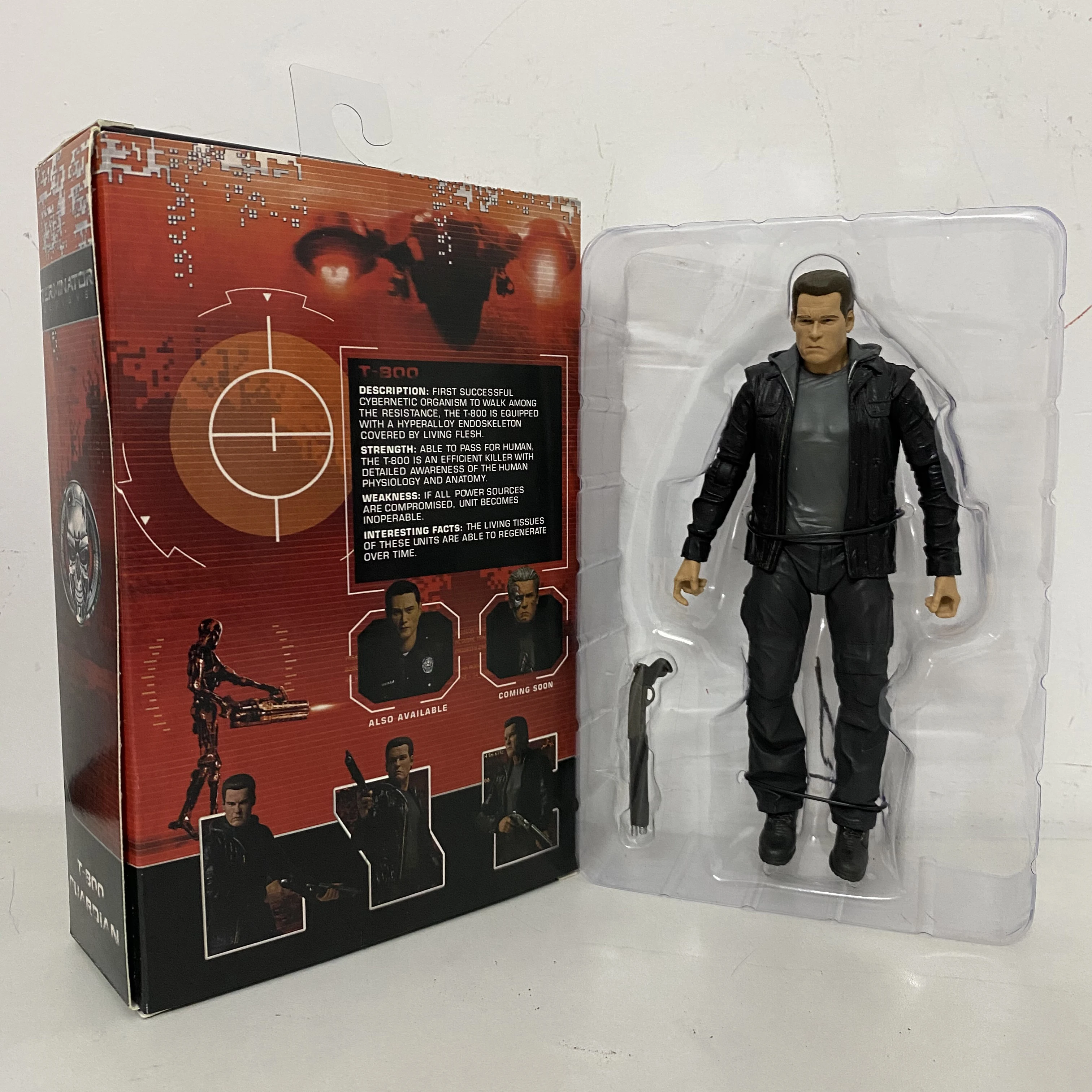 Terminator Figure Neca The Terminator Schwarzenegger Judgment Day T-800  Arnold Action Figure Model Toys Doll For Gift 18cm7inch - Action Figures -  AliExpress