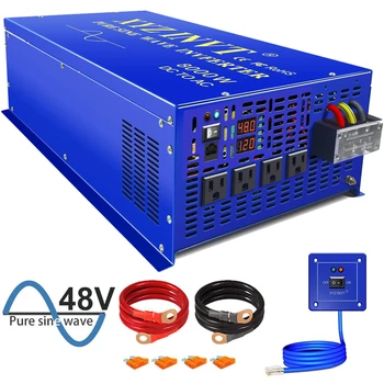 

Sell well 8000W Pure Sine Wave Inverter 12V 24V 36V 48V DC TO AC 220V Off-grid Solar Inverter With Wired Remote Control