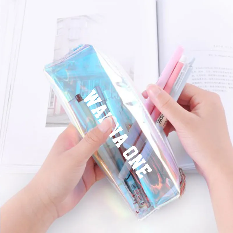 

Office Storage KPOP Wanna One Kang Daniel LEE DAE HWI Bag Pencil Case Hologram Laser Bag PARK WOO JIN Bag Office Storage