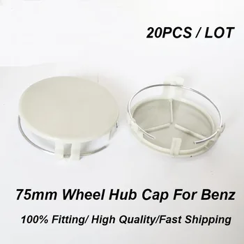 

20pcs/set Car Styling 75MM 7.5CM Wheel Rim Center Cap ABS gray Base with Ring Auto Wheel Hub Cap Badge Covers