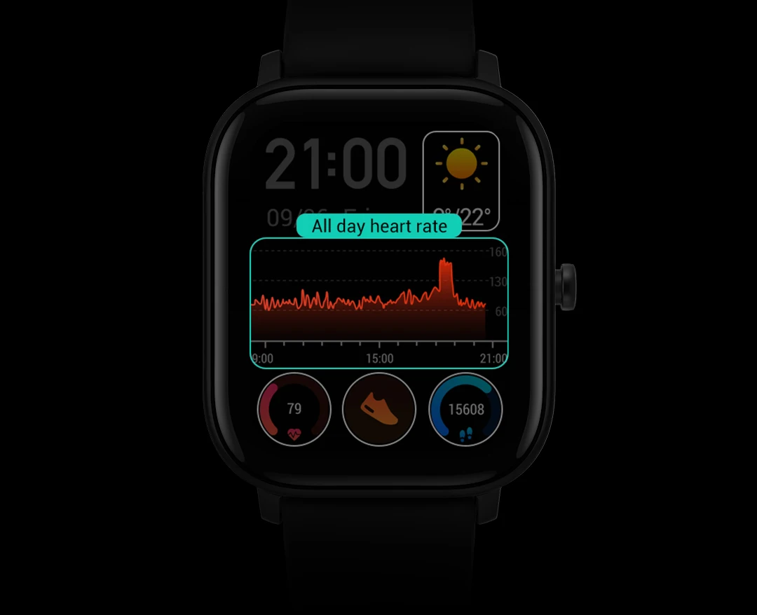 Amazfit GTS Smart Watch 5ATM Waterproof Swimming Smartwatch 14 Days Battery Music Control For