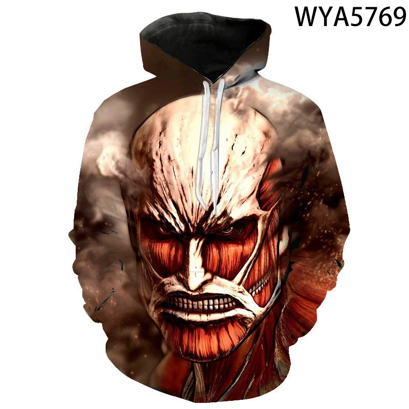 

Men Women Children Cool Attack On Titan Hoodies 3D Printed Fashion Sweatshirts Boy Girl Kids Pullover Streetwear Casual Coat