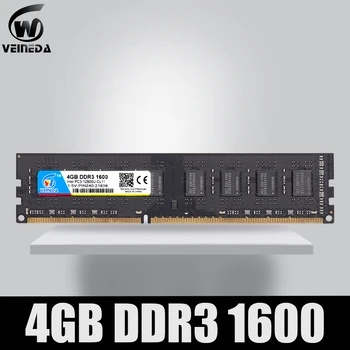 VEINEDA-Memoria Ram DDR3 para ordenador de escritorio, 4 gb, 8 gb, 1600Mhz, Compatible con 1333, 1066, ddr 3, 4 gb, PC3-12800, 240 pines