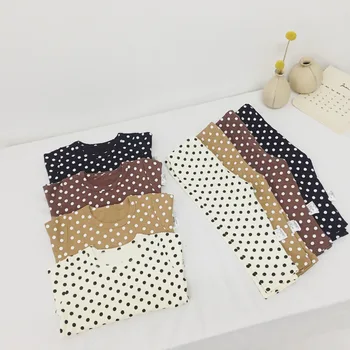 

Children's Pajamas Suit for Girl Boy Clothes Infant Baby Boys Tracksuit Polka Dot Sleeping Wear Toddler Home Clothes