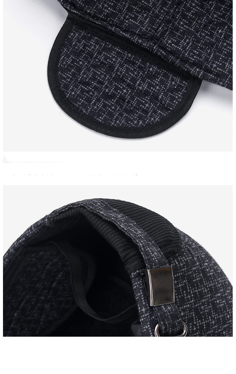 Baseball Cap Winter Hat Warm Cotton Snapback Caps Ear Protection Fitted Hats for Men Twenty One Pilots Dad Cap with Earmuffs