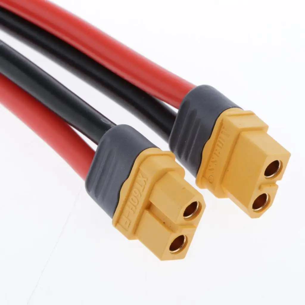 2Pcs RC 배터리 충전기 10AWG XT60 플러그 연장 와이어 케이블 남성 여성 커넥터 어댑터 RC 헬리콥터 충전기 어댑터