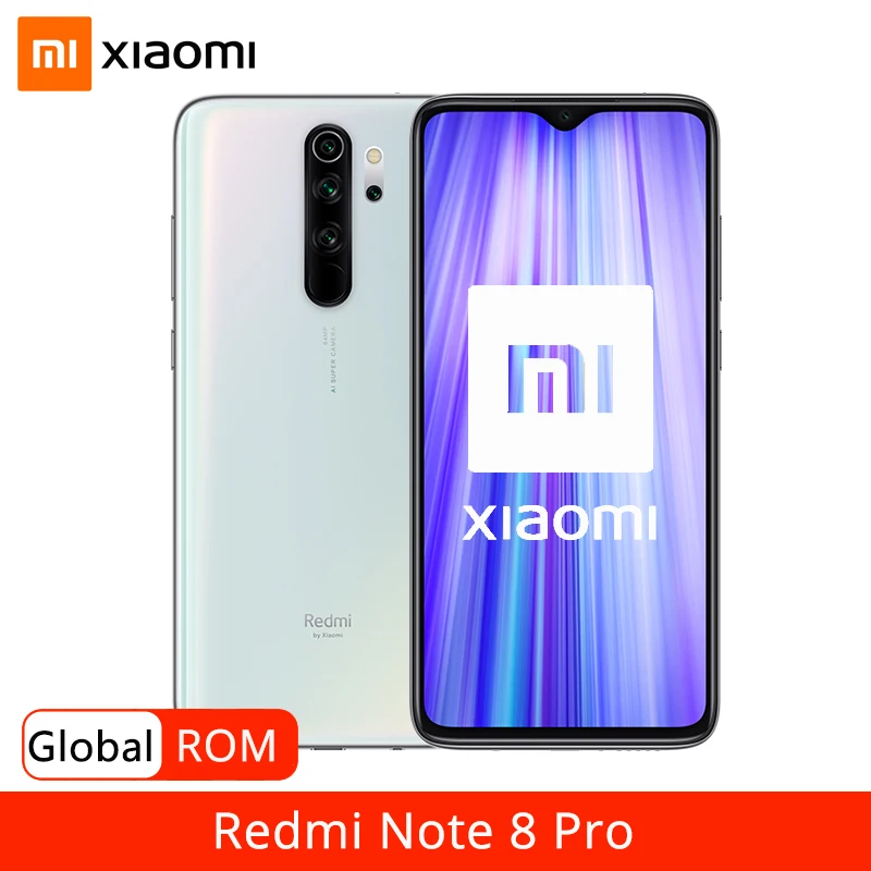 Мобильный телефон Xiaomi Redmi Note 8 Pro с глобальной прошивкой 6 ГБ 128 64 мп четыре камеры
