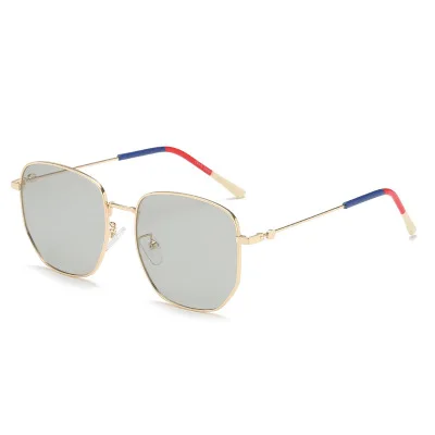 ZHIYI день и ночь поляризационные фотохромные солнцезащитные очки Брендовые дизайнерские ретро очки ночного видения унисекс очки для вождения UV400 - Название цвета: A-Gold frame