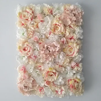 

40x60cm Artificial Flower Wall Wedding Decoration flower mats Rose Fake Flowers Hydrangea wedding flower Panels