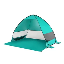 Автоматический Пляжный Тент Cabana портативный Upf 50+ солнечные укрытия Кемпинг Рыбалка Навес Открытый Кемпинг походные палатки