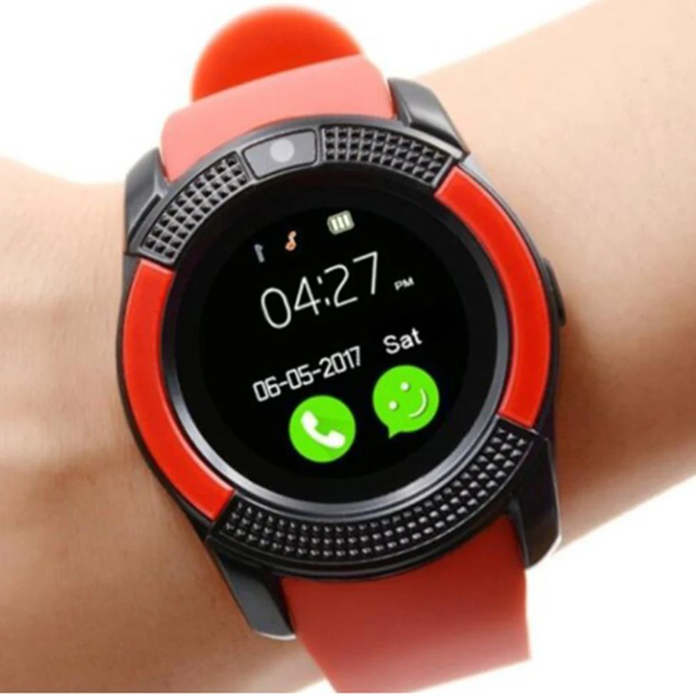 Chamada de Fitness Esportes à Prova Relógio Inteligente Bluetooth Monitor Pressão Arterial Suporte tf Sim Cartão Pulseira Masculino Mulher Dwaterproof Água Smartver v8 - Image 5